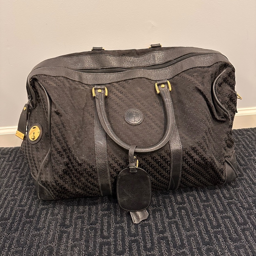 Gucci Vintage Black Duffle Bag